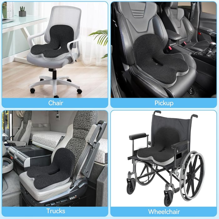 Memory Foam L-Shaped Integrated Seat Cushions